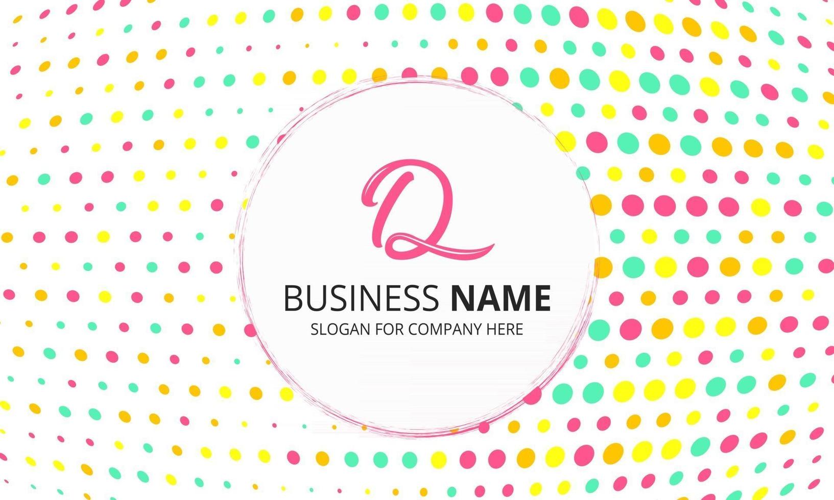 Modern Colorful Business Background With Dots Pattern vector