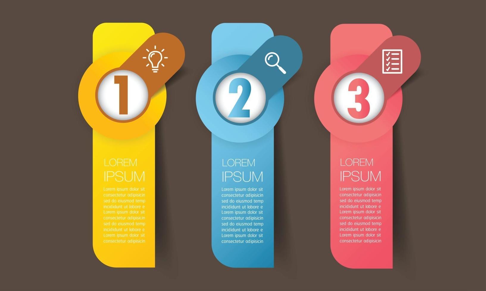 modern text box template banner Infographics vector