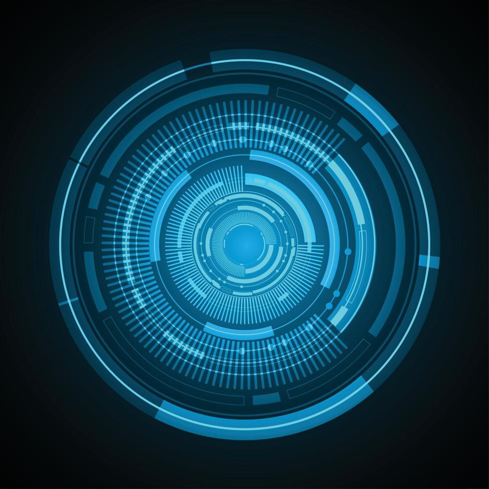 eye cyber circuit future technology concept background vector