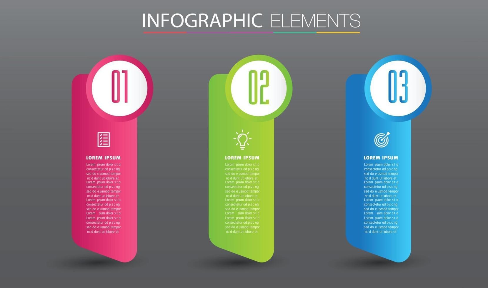 modern text box template banner Infographics vector