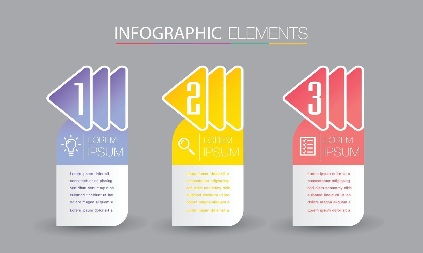 modern text box template banner Infographics vector