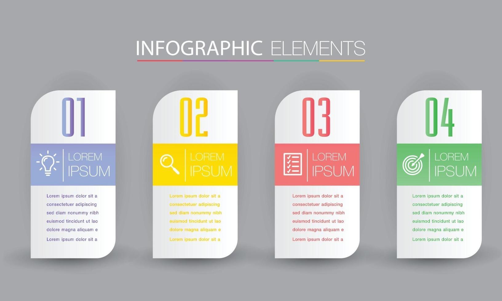 modern text box template banner Infographics vector