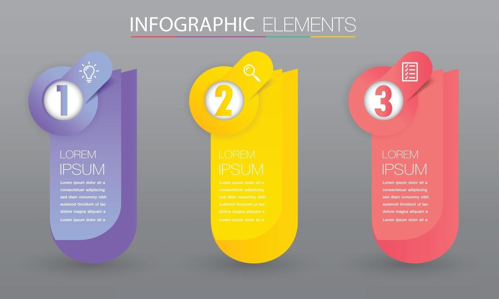 modern text box template banner Infographics vector
