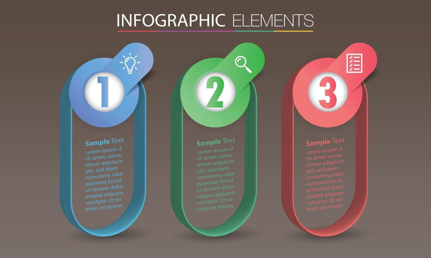 modern text box template banner Infographics vector