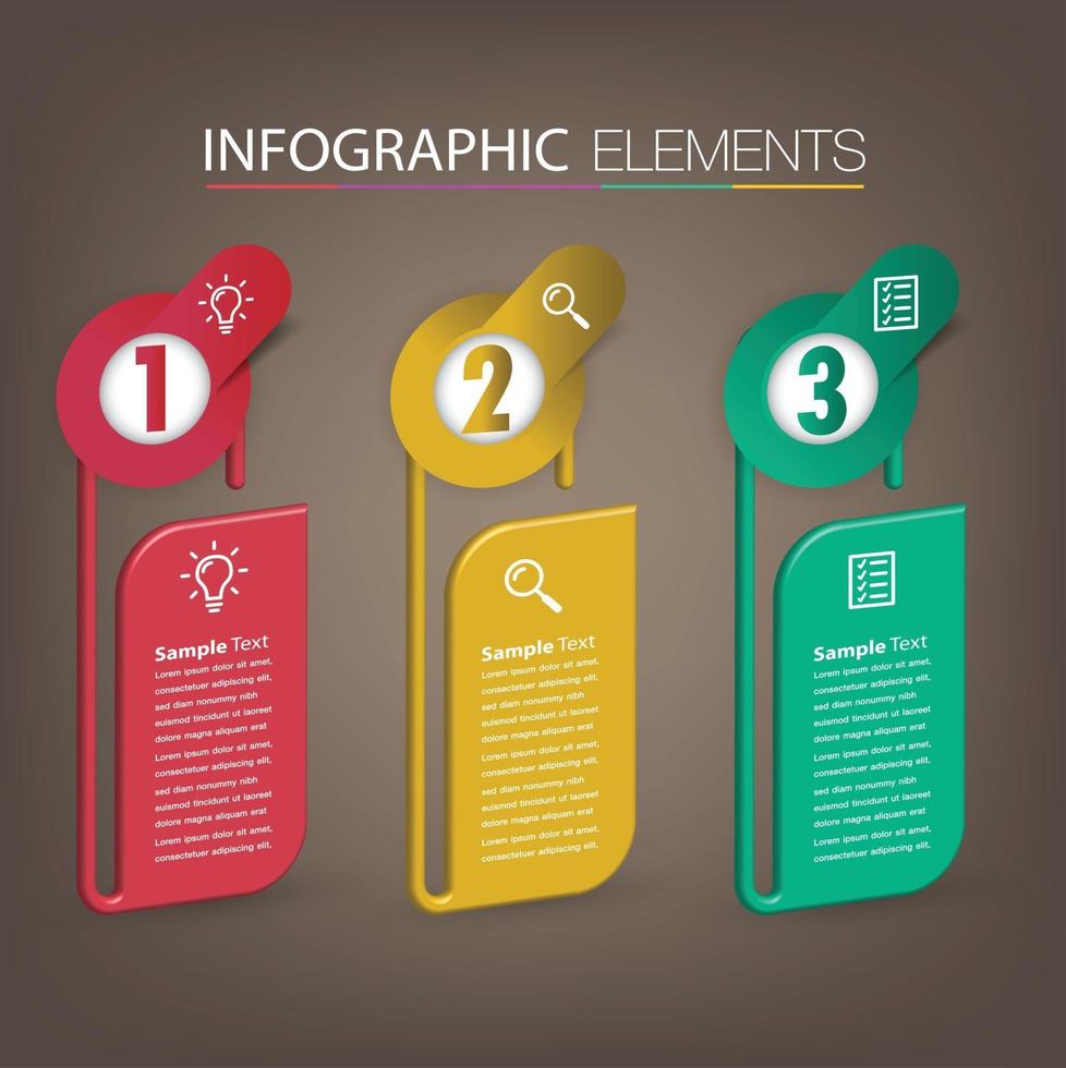 modern text box template banner Infographics vector