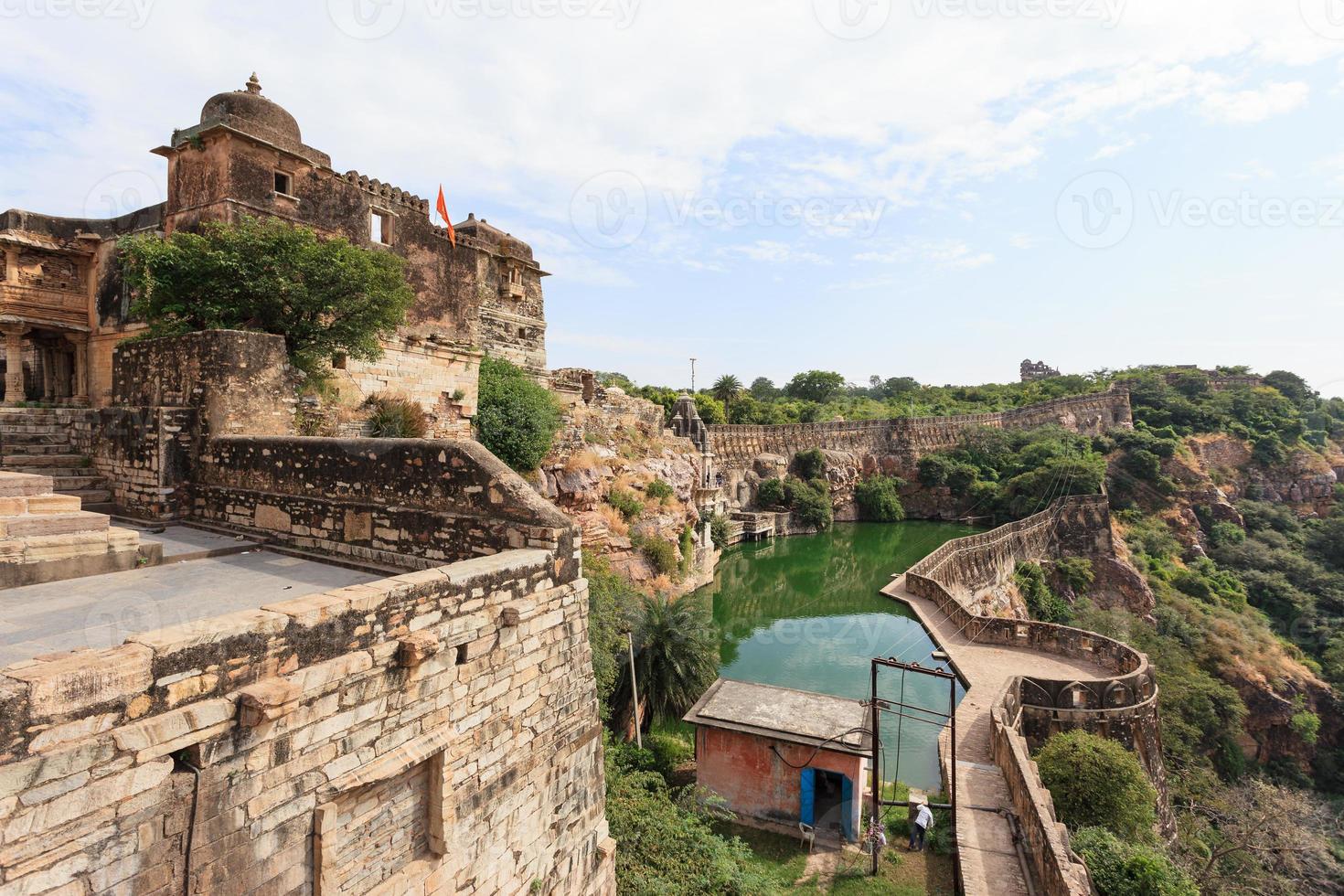 Chittorgarh Fort Water Reservoir in Rajasthan, India photo