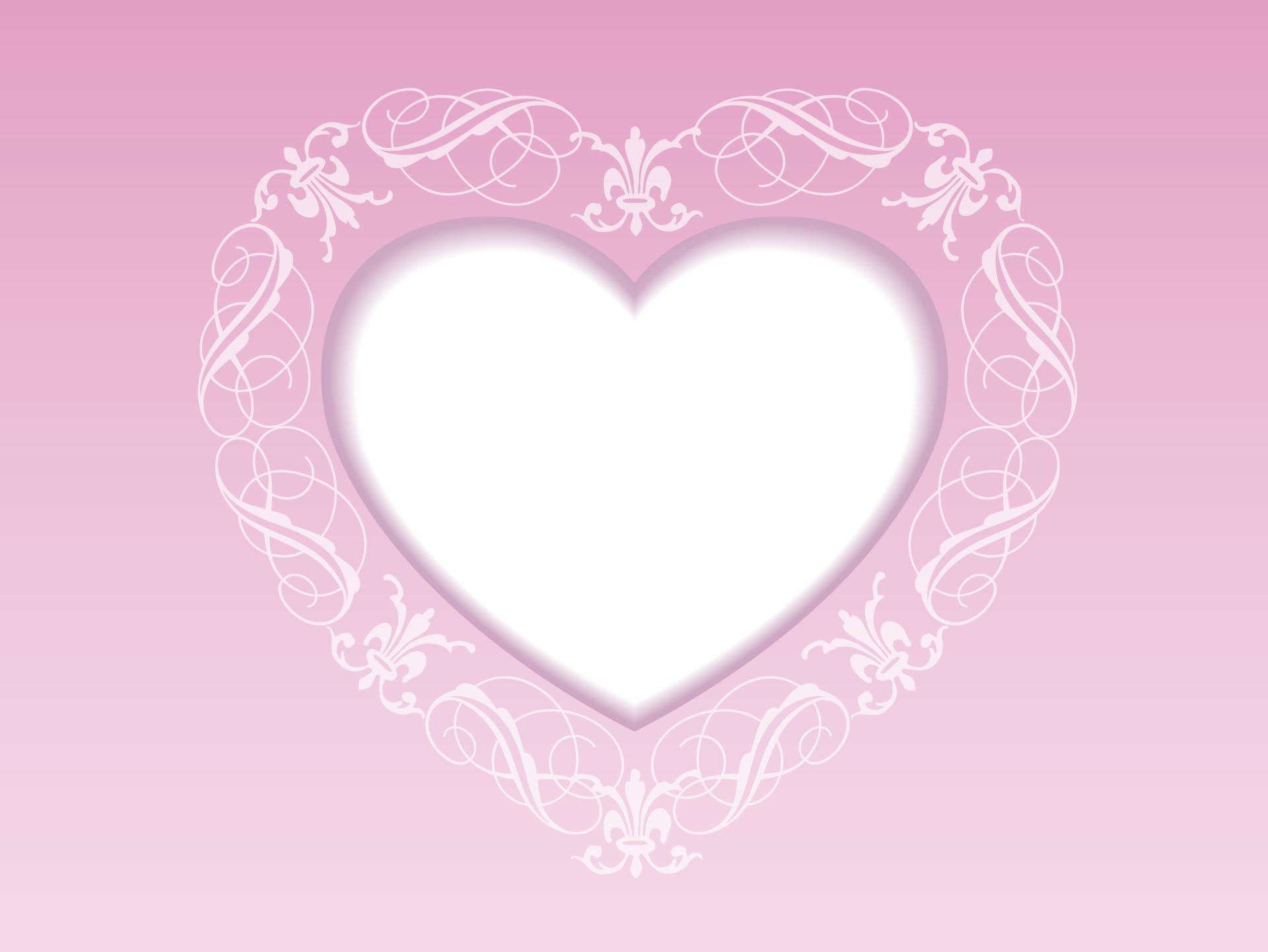 valentines day vector card template with a decorative pattern around a heart shaped text space 2551241 vector art at vecteezy