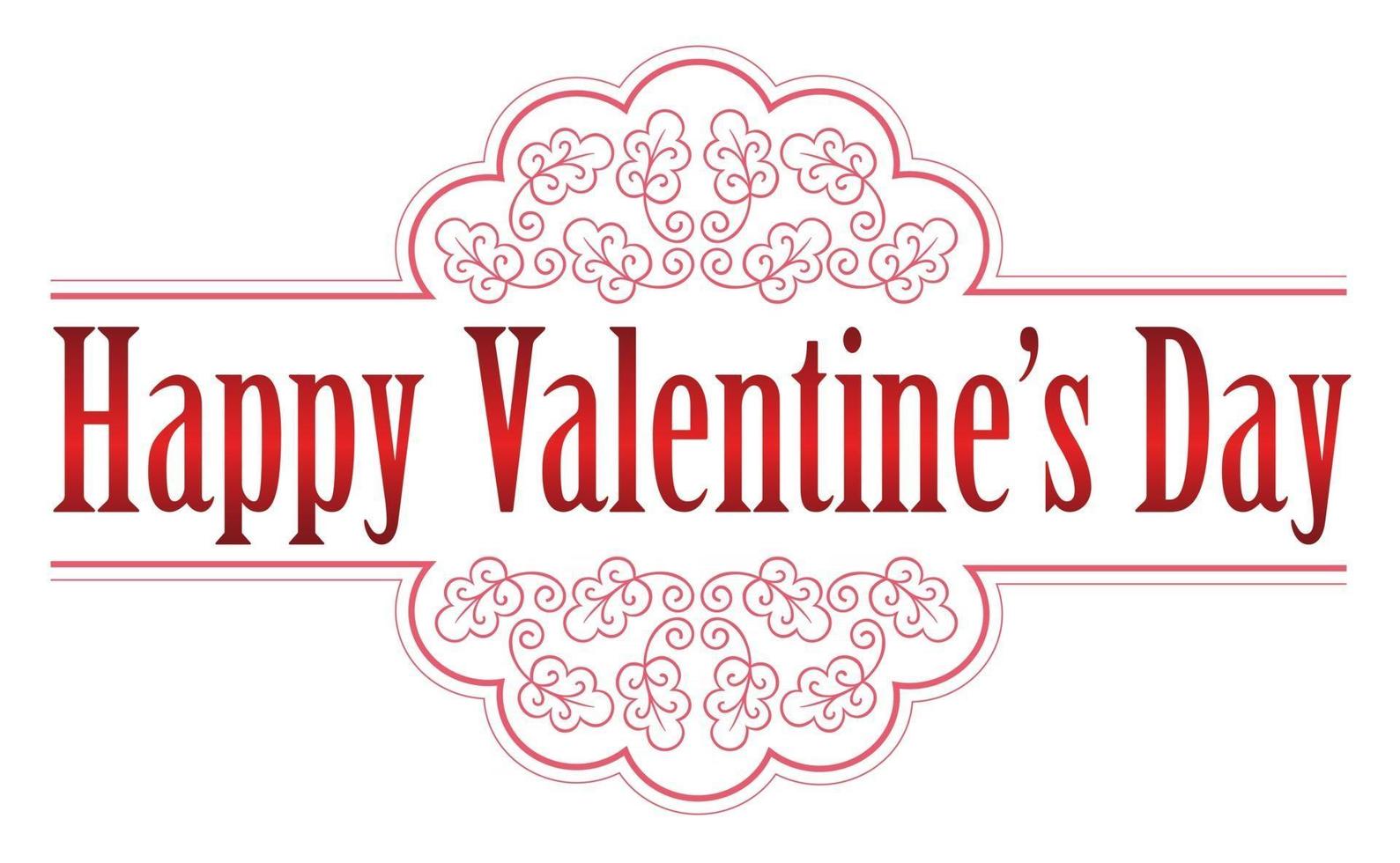 Valentines Day Vector Symbol Illustration Isolated On A White Background