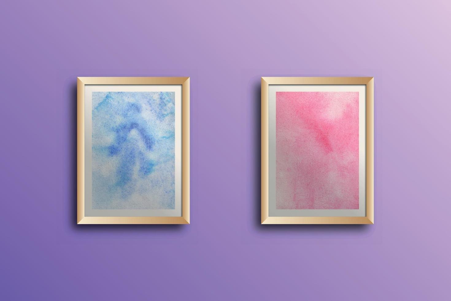 conjunto de acuarela pintada a mano textura de fondo arte de la pared aquarelle abstracto esmeralda telón de fondo plantilla horizontal vector