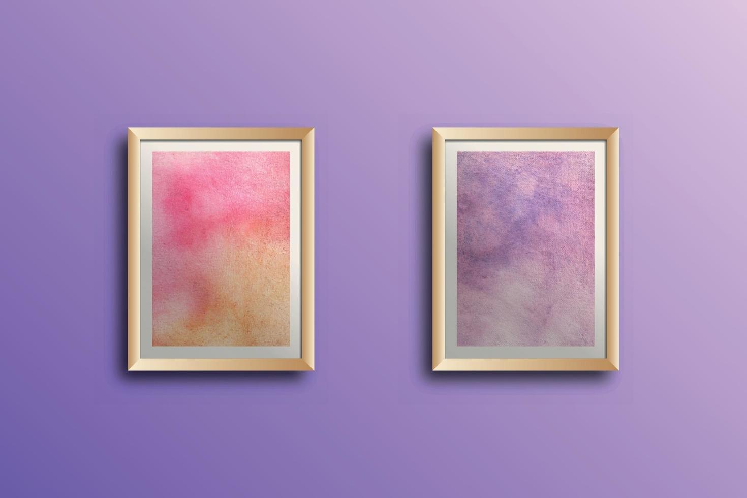 conjunto de acuarela pintada a mano textura de fondo arte de la pared aquarelle abstracto esmeralda telón de fondo plantilla horizontal vector