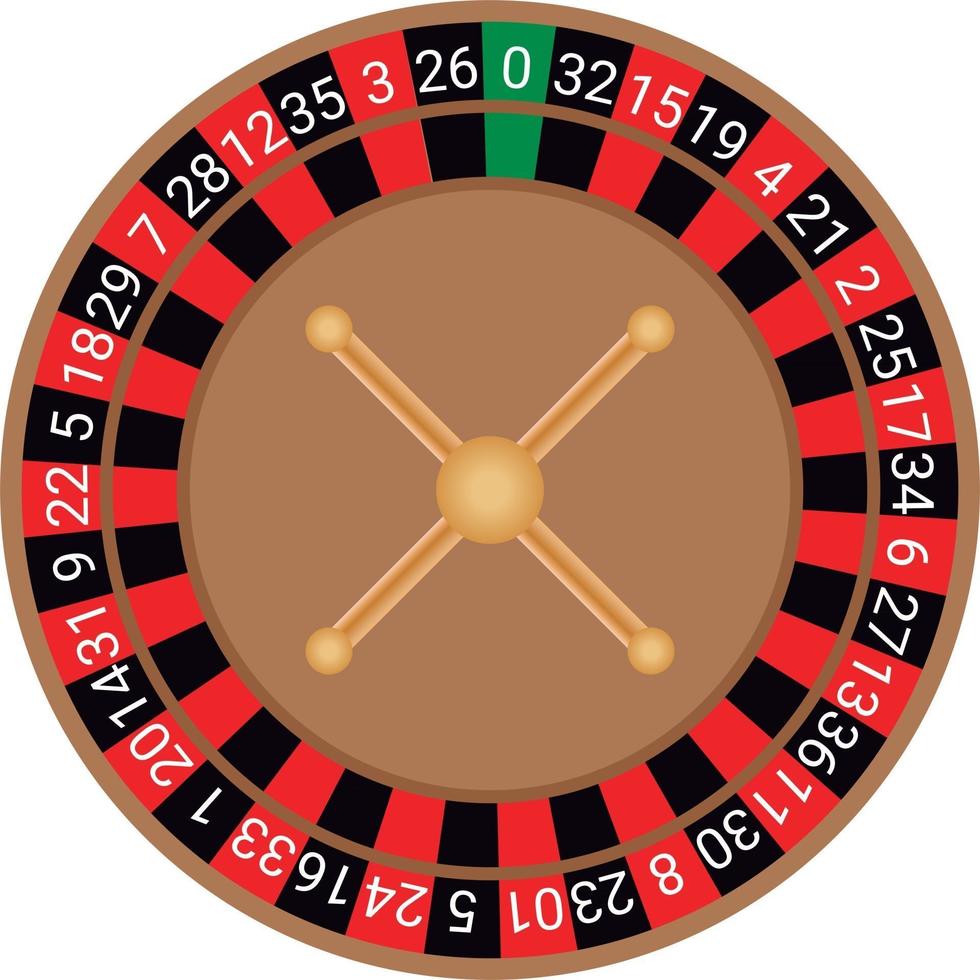 vector de ruleta europea de casino