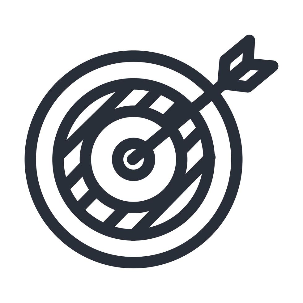 Isolated target line style icon vector design