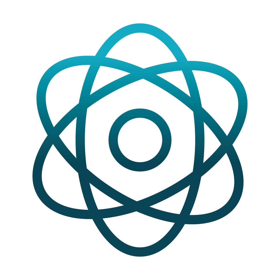 atom molecule laboratory science and research gradient style icon ...