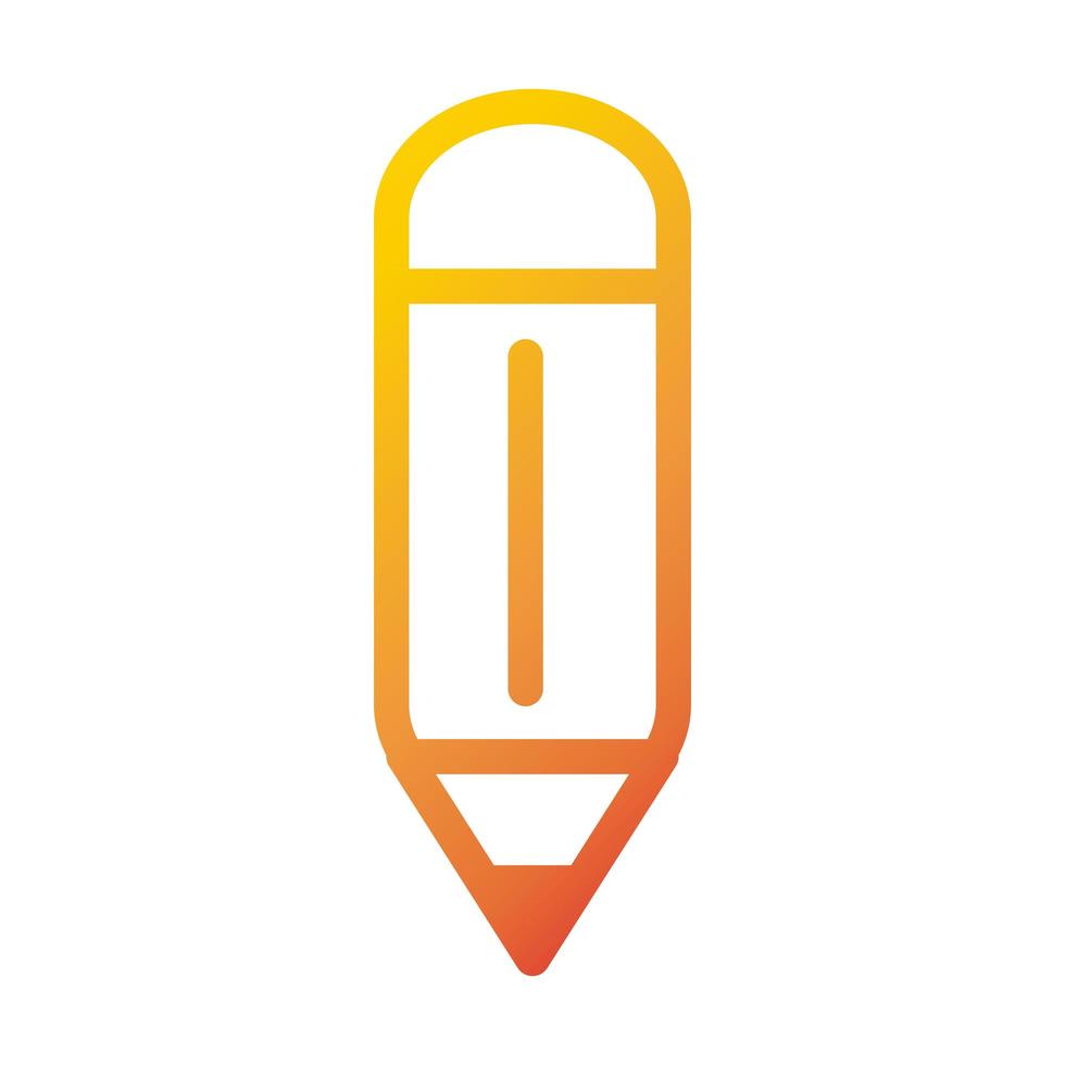 designer creativity pencil internet web technology interface gradient style icon vector