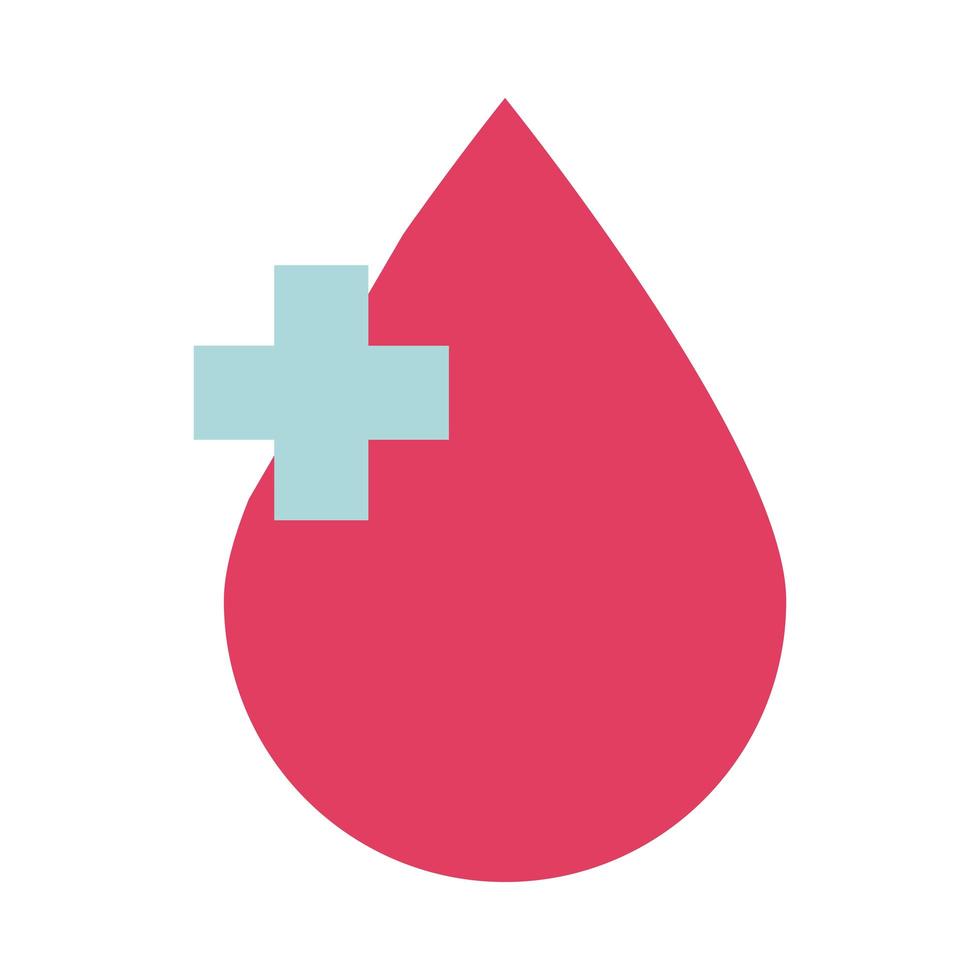 donation blood charity health care medical flat style icon vector