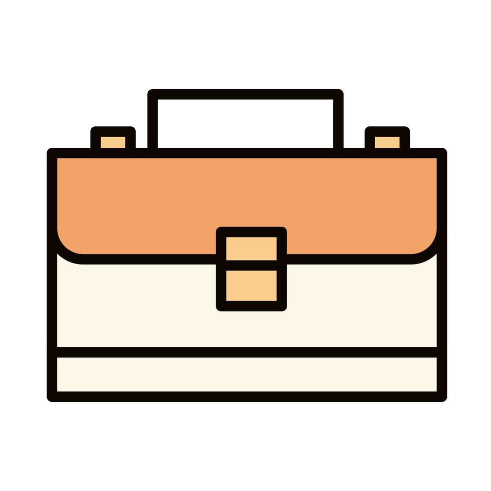 business suticase accessory celebration line and fill icon vector