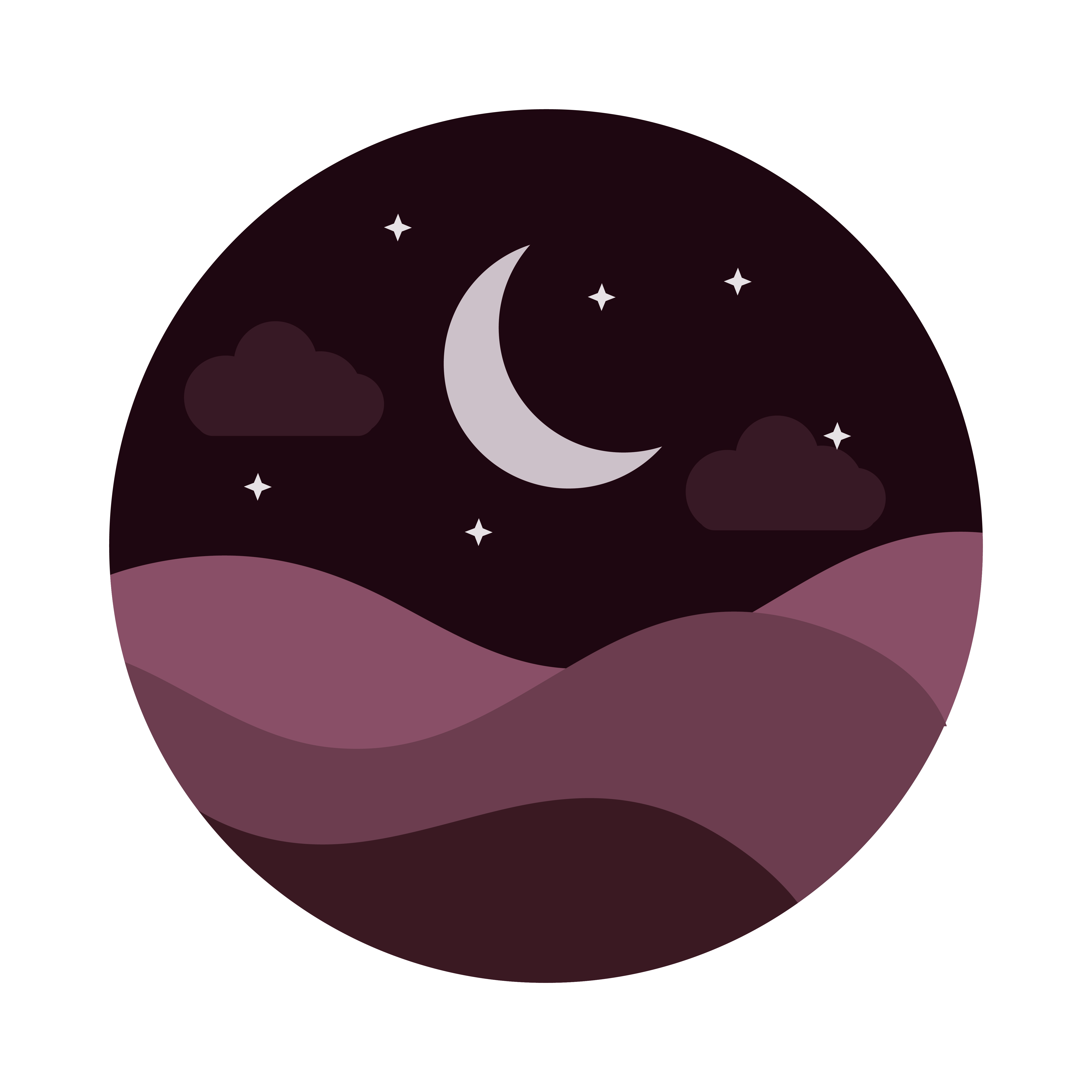 Half moon - Free nature icons