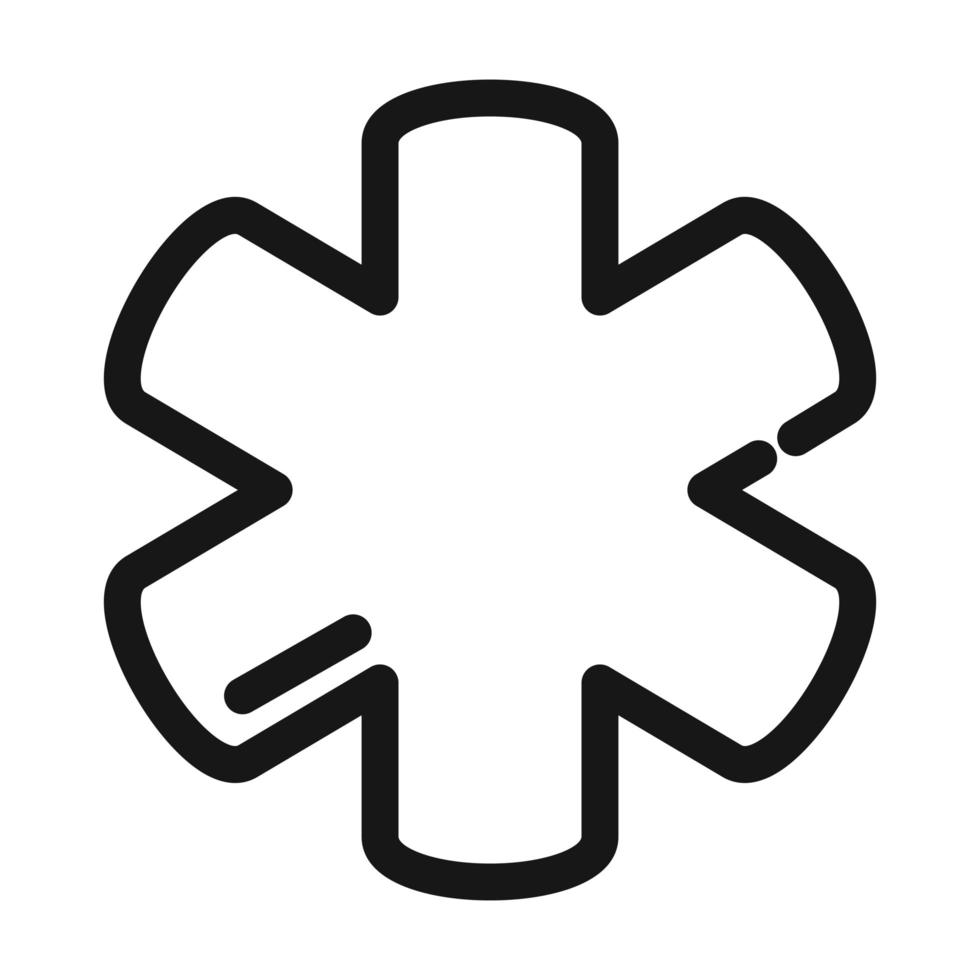 medical service and health care line style icon vector