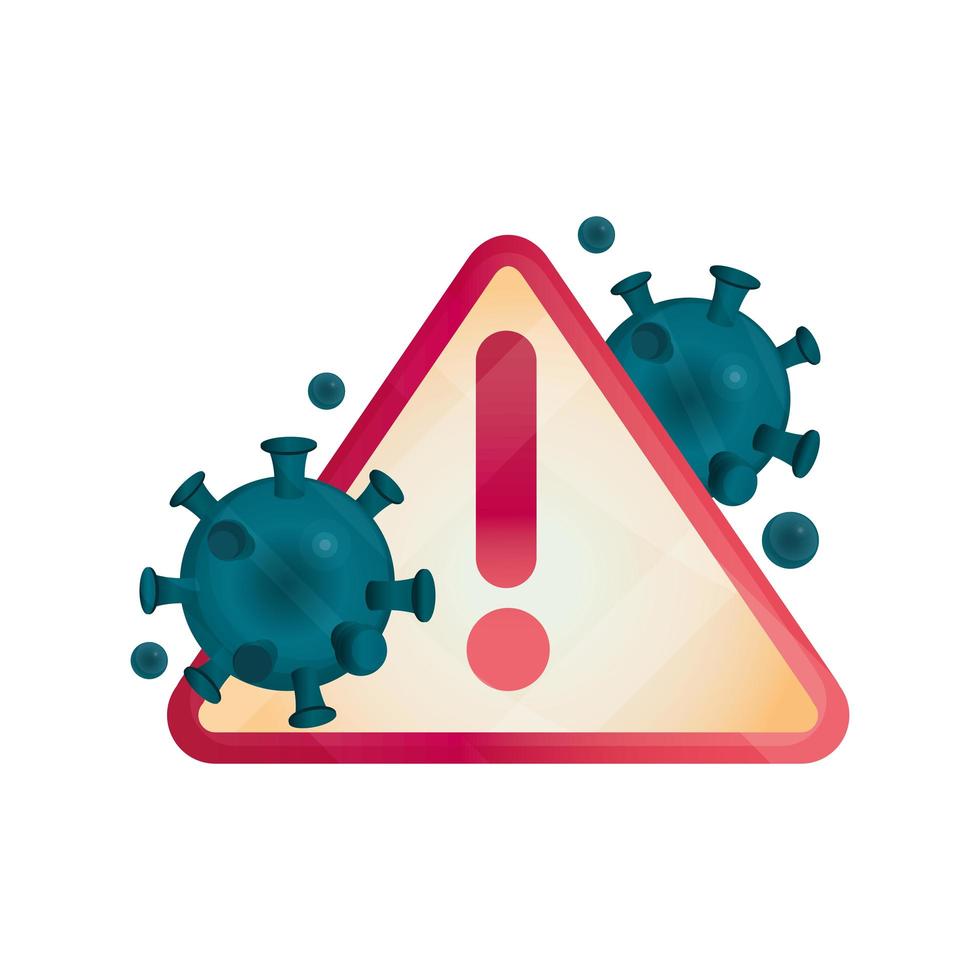 sign warning pandemic stop coronavirus covid 19 vector