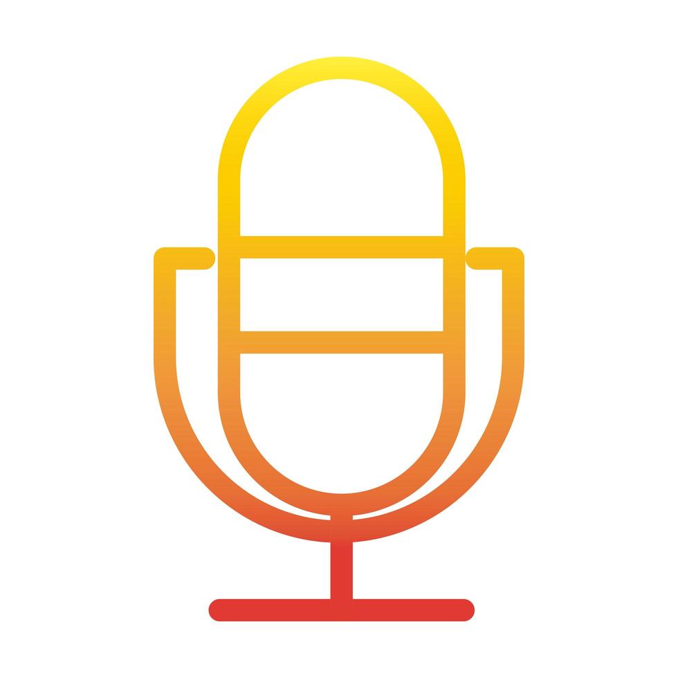 radio voice internet web technology interface gradient style icon