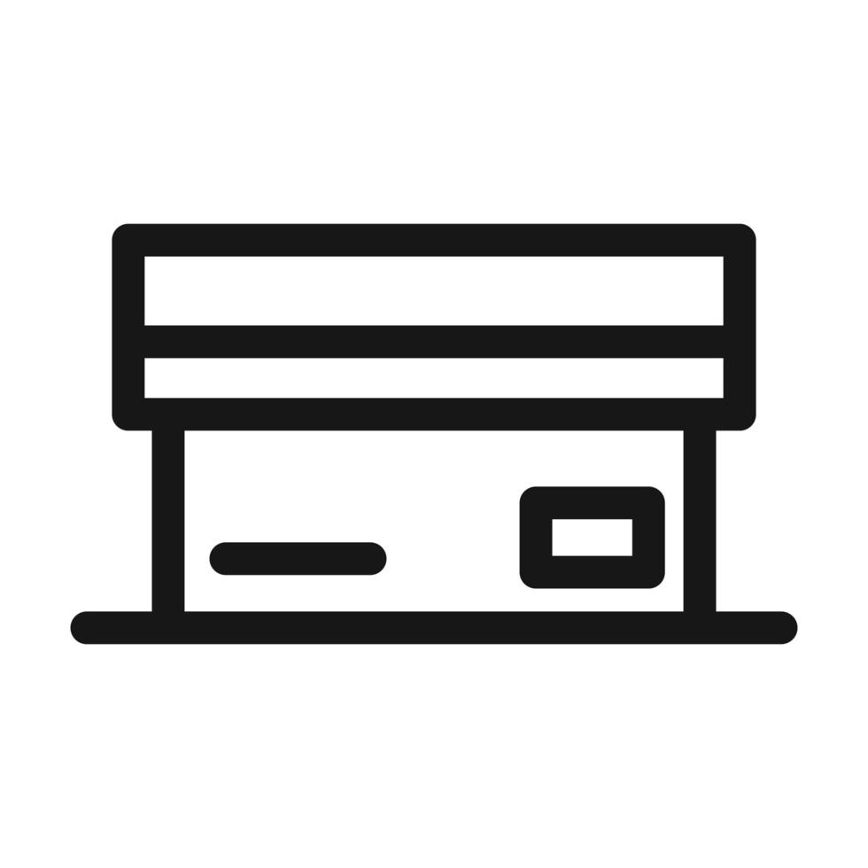 delivery cargo service logistic cardboard box shipping line style icon vector