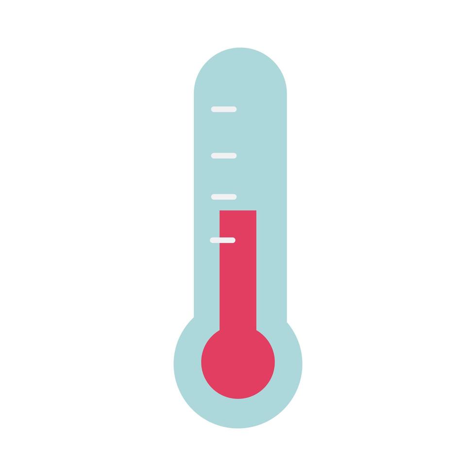 thermometer health care equipment medical flat style icon vector