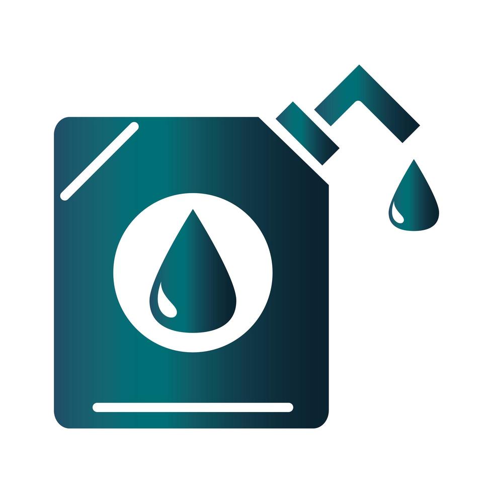 gallon petroleum drop trade crisis economy oil price crash gradient style icon vector