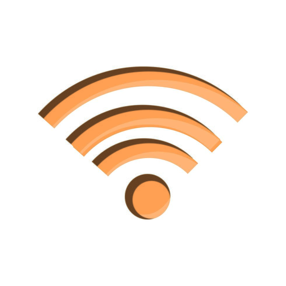 online activities wifi internet connecton technology flat style icon vector