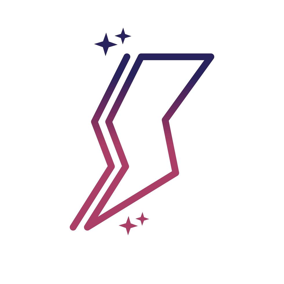 ray power energy social media gradient style icon vector