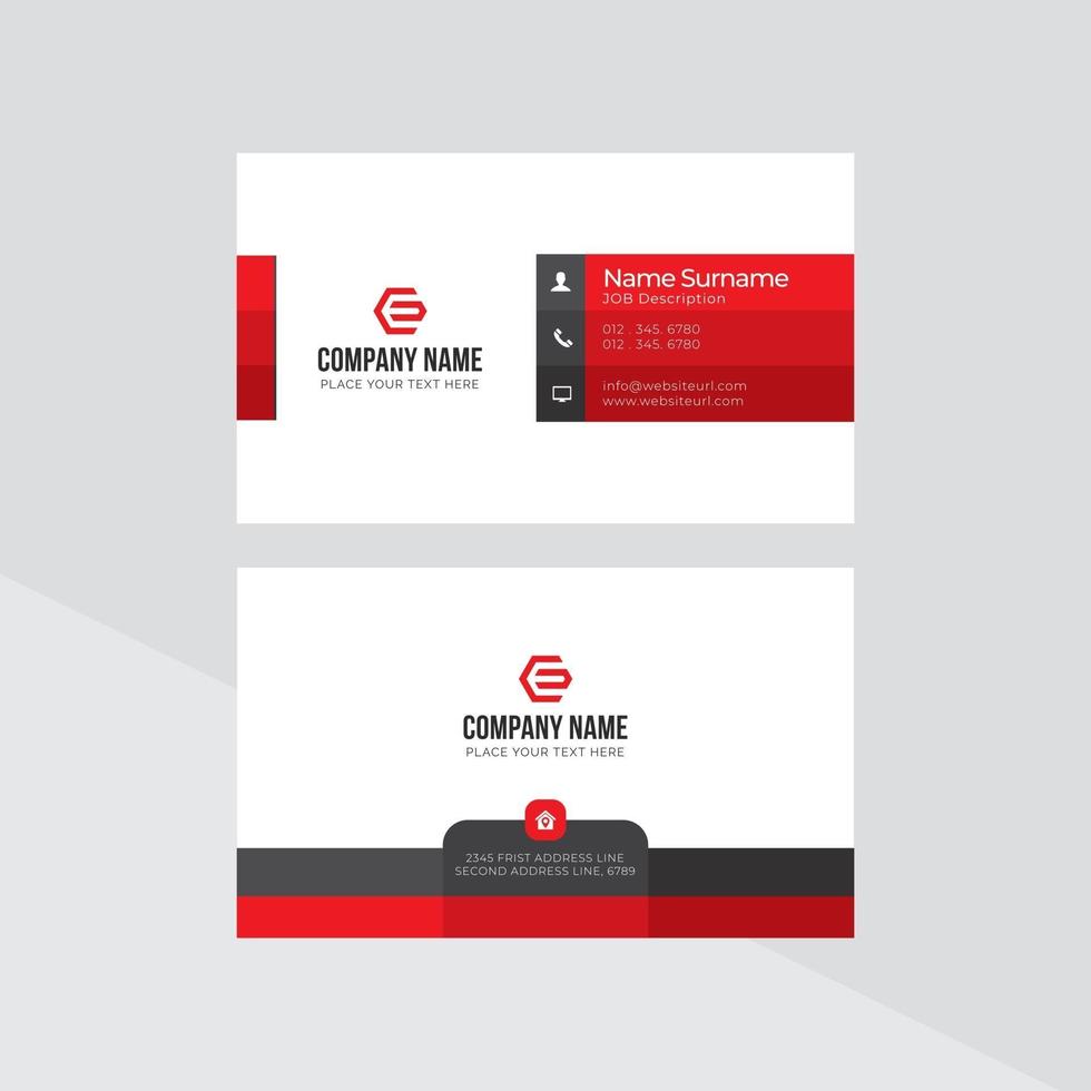 Modern Creative and Clean Business Card Template vector