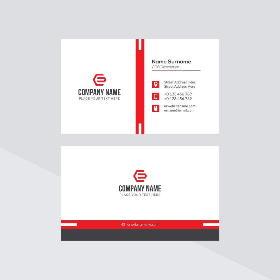 Modern Creative and Clean Business Card Template vector