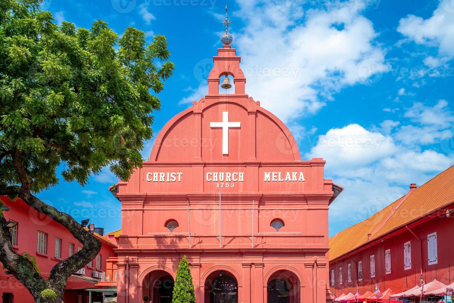 iglesia de cristo y plaza holandesa en malaca melaka foto