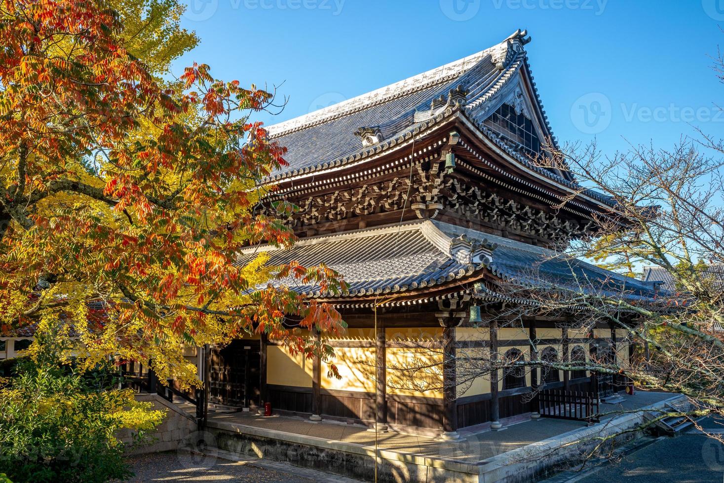 nanzen nanzenji o templo zenrinji en kyoto en japón foto