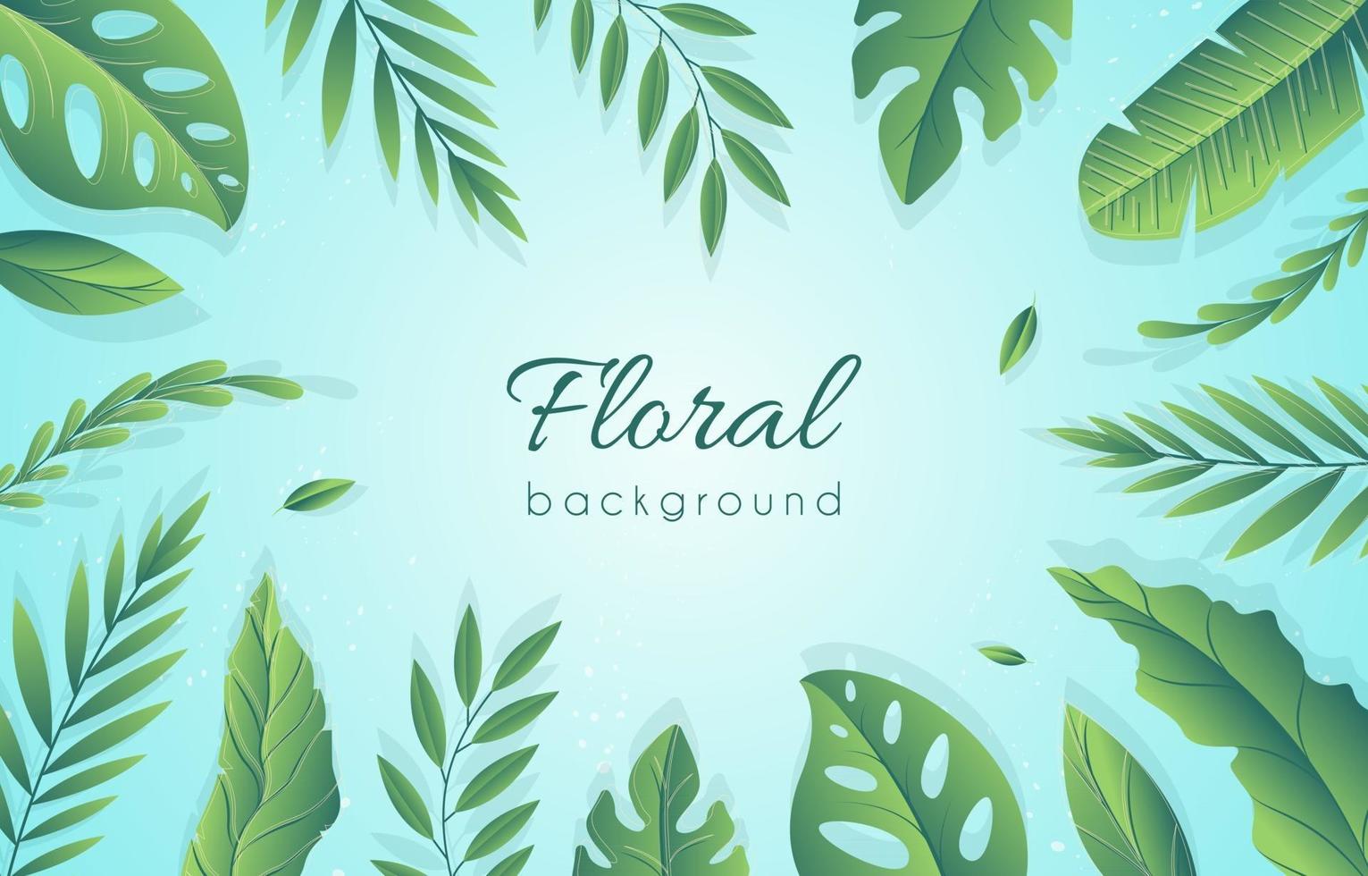 fundamento floral simple vector