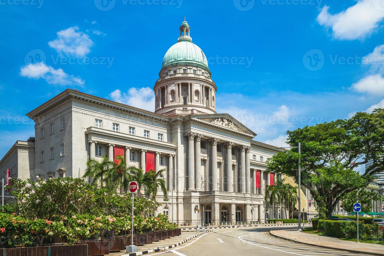 Facade of the National Gallery in Singapore photo
