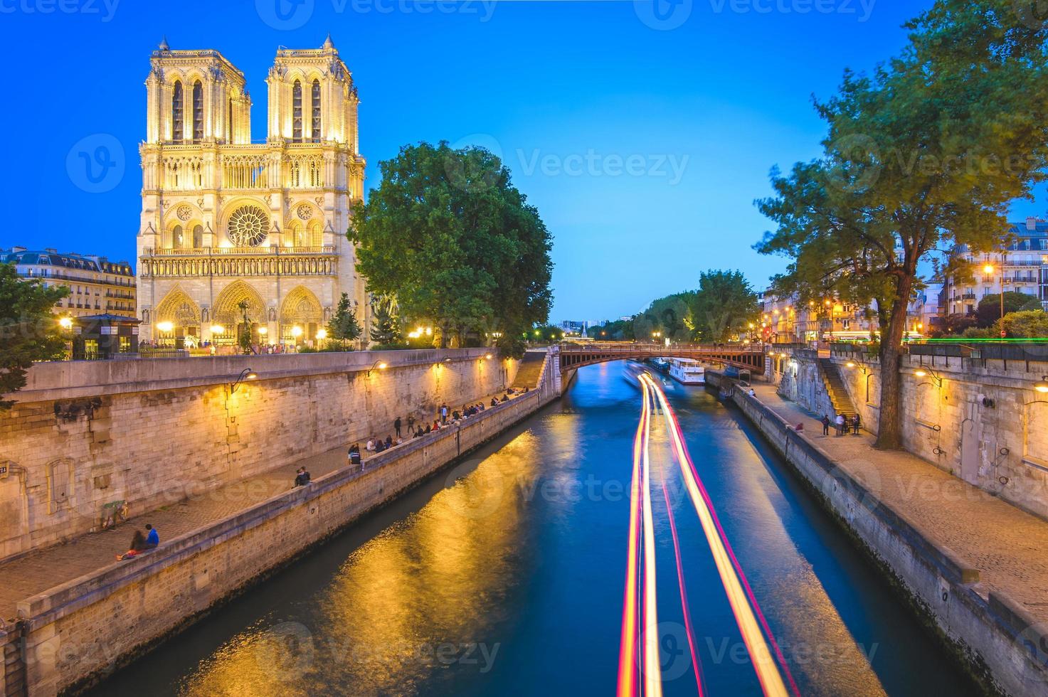 La catedral de Notre Dame de Paris en París Francia foto