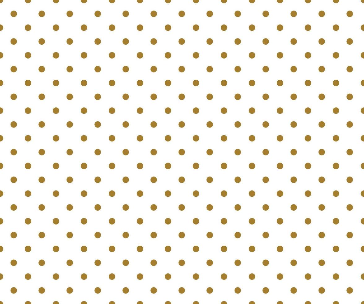 Gold polka dots background vector