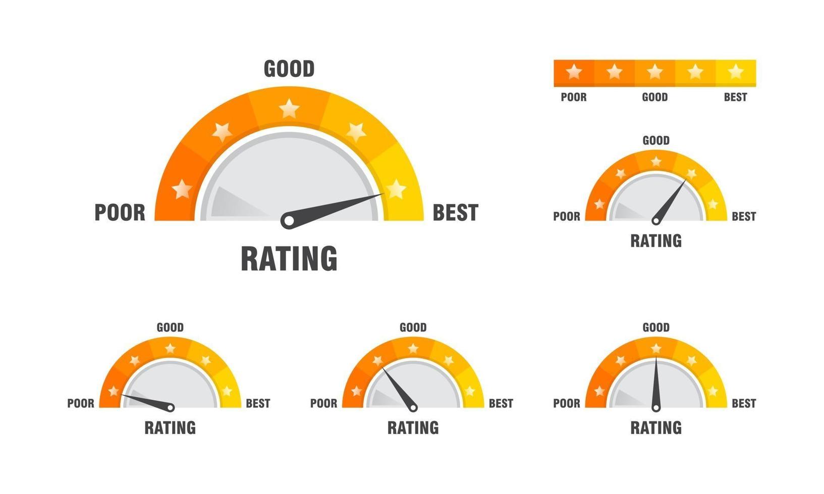 High risk concept on speedometer vector illustration Speedometer icon Colorful infographic gauge element vector