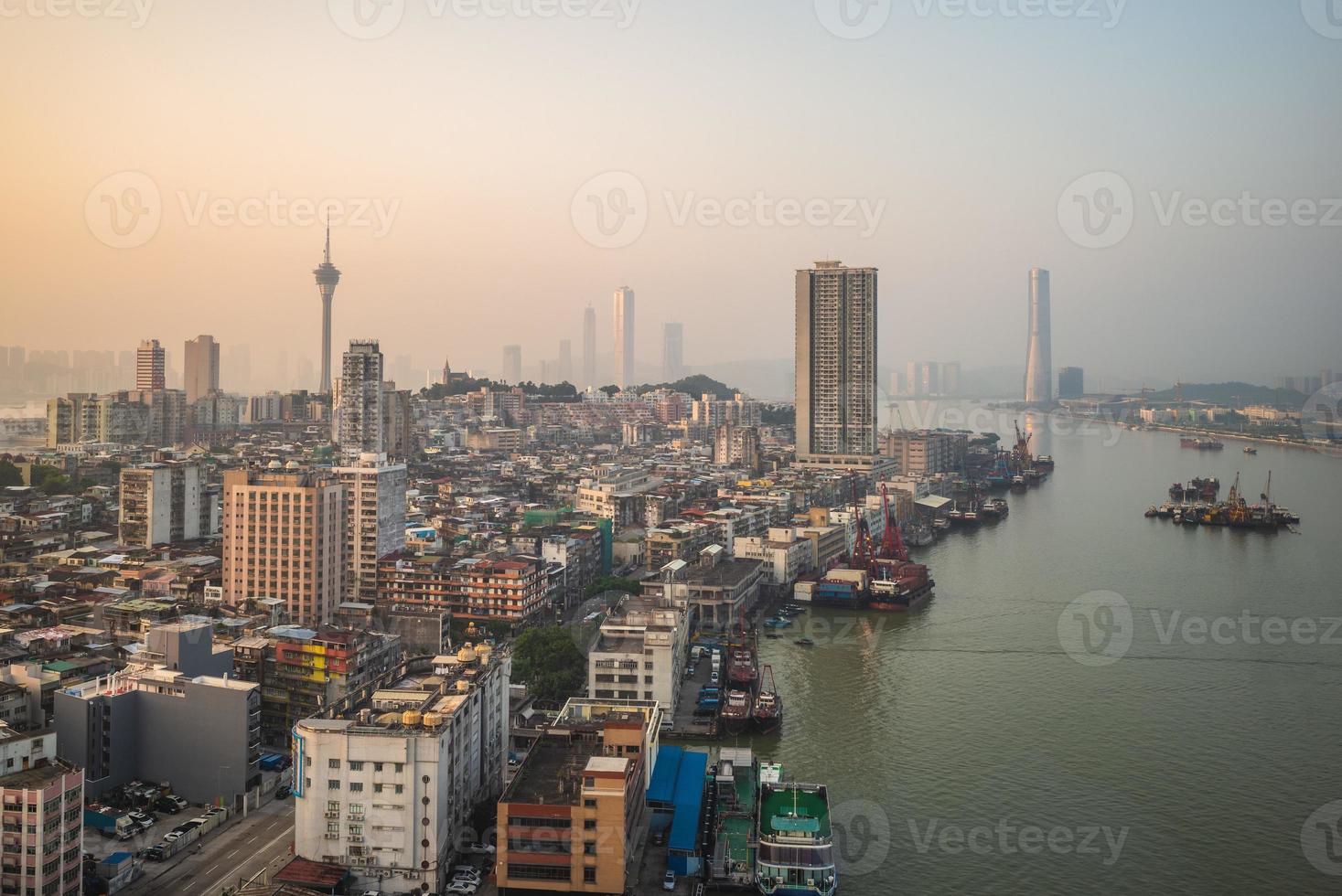 paisaje urbano de macao en china foto