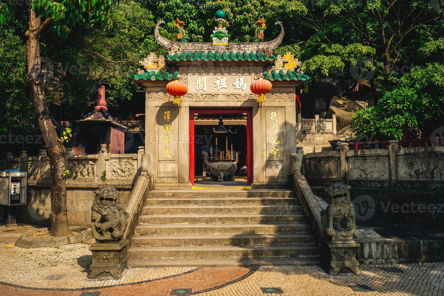 A ma temple is a temple to the Chinese sea goddess Mazu, in Macau, China photo