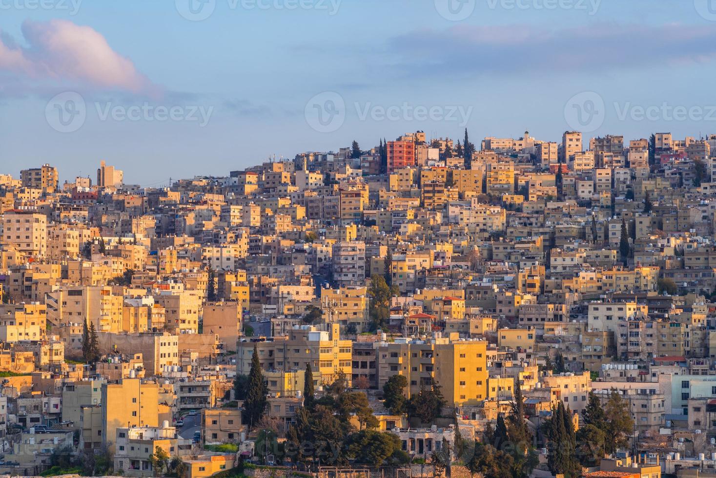 Skyline of Amman, the capital of Jordan photo