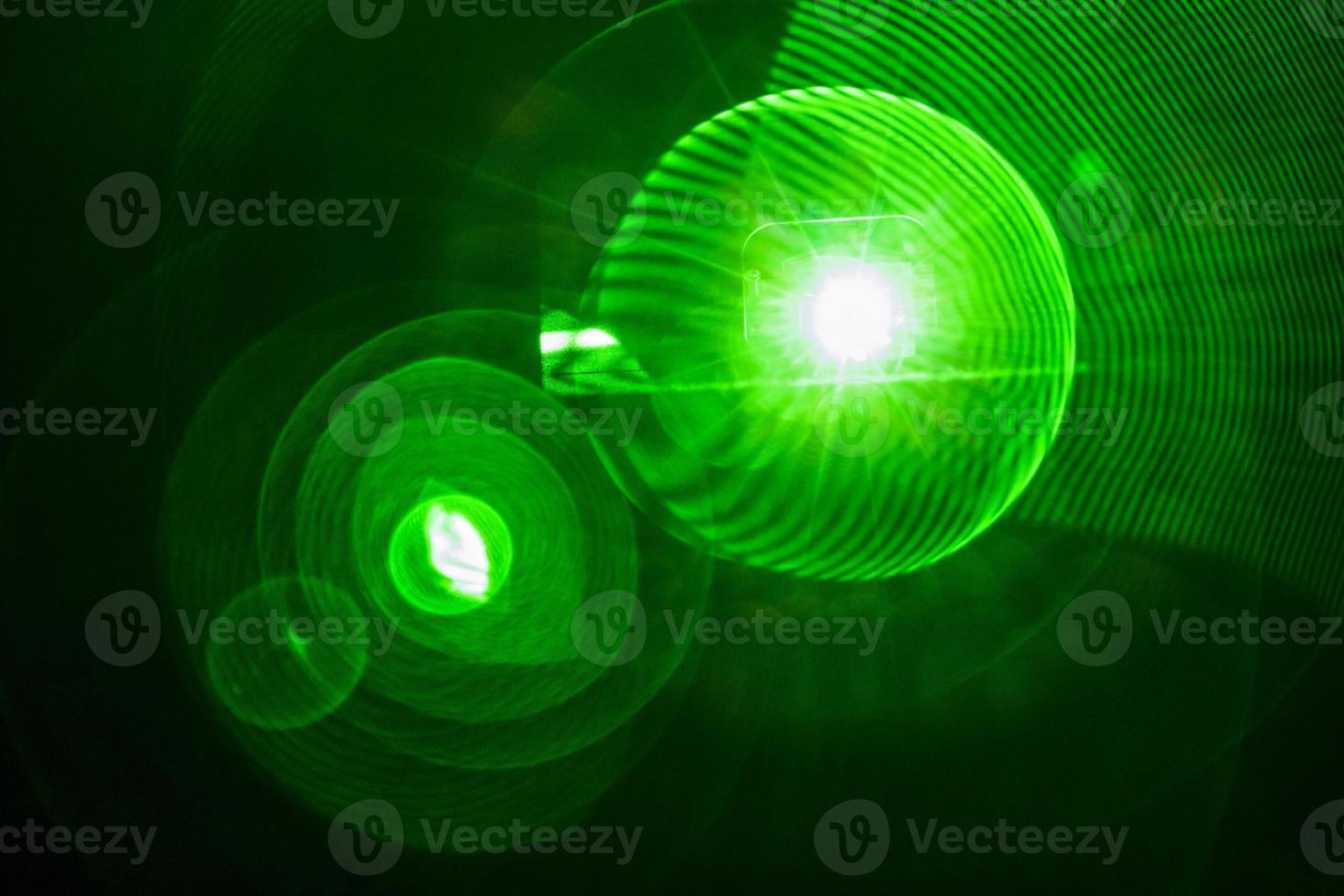 Green light strobo photo