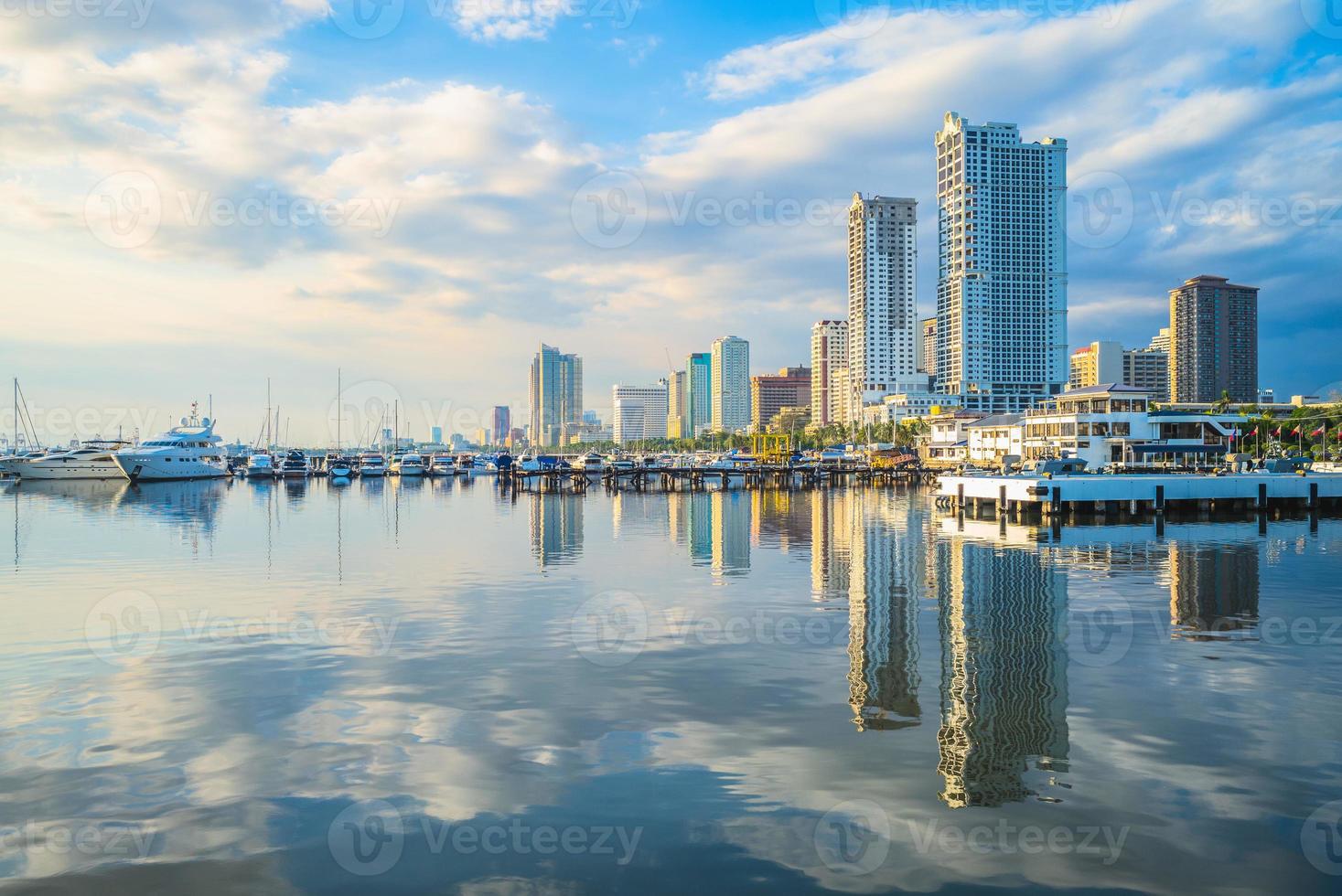 Port of Manila at Manila bay in the Philippines photo