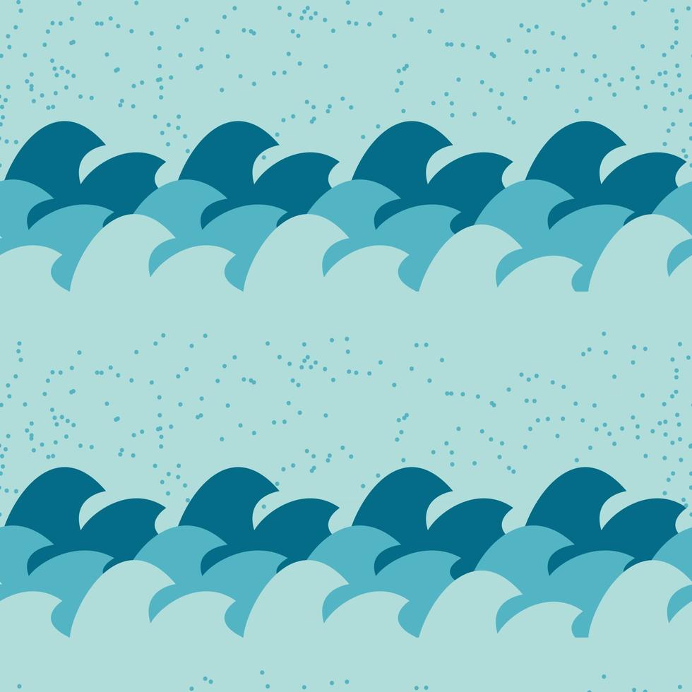 Abstract Simple Wave Seamless Pattern Background vector