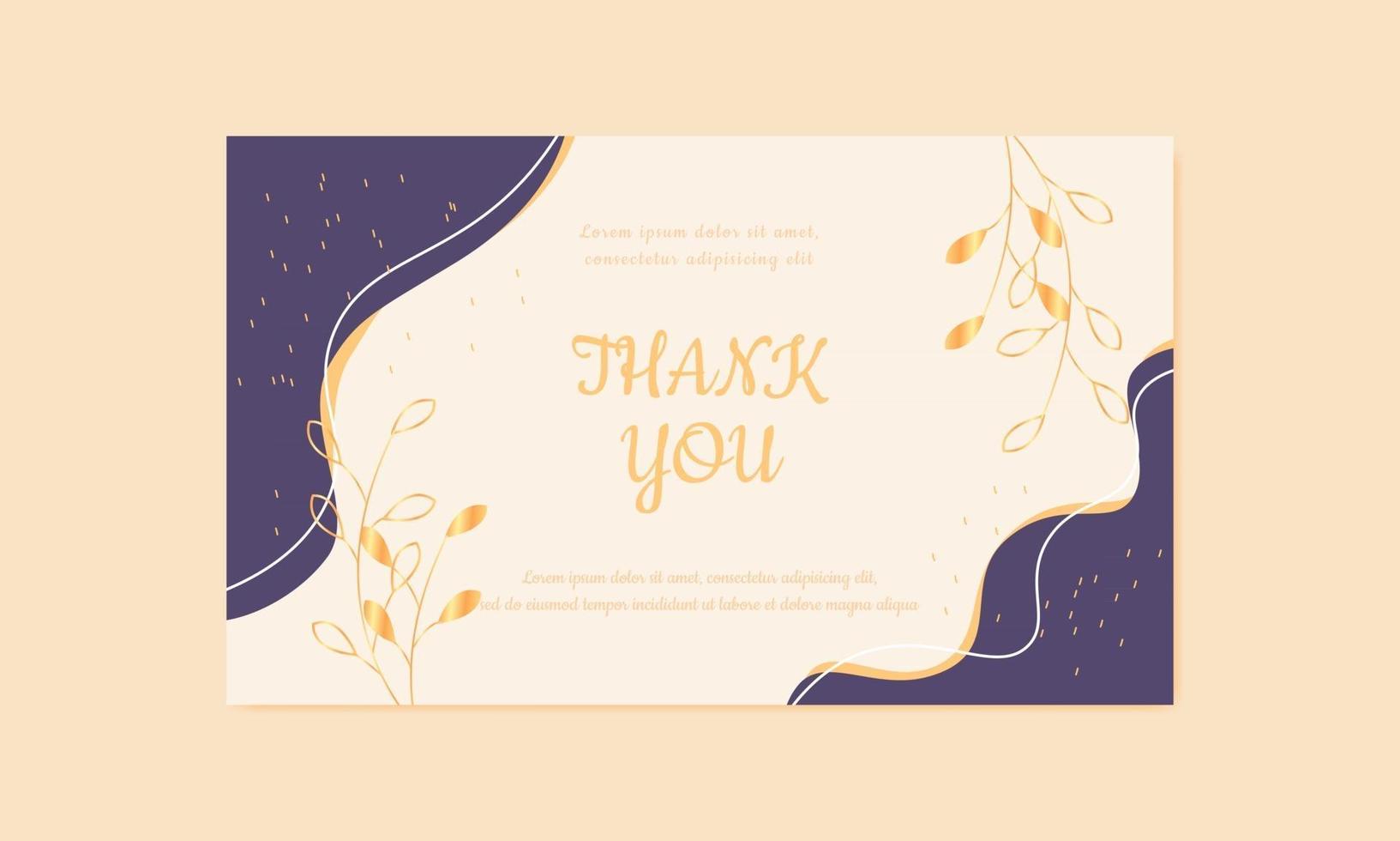 Thanks Card Design vector