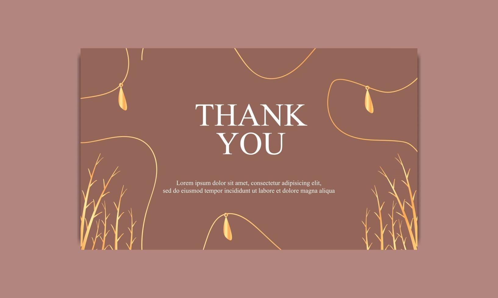 Thanks Card Vector Design