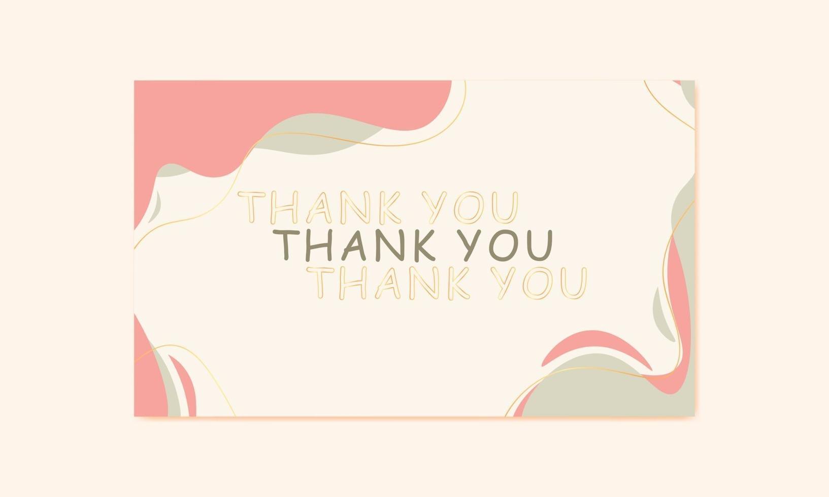 Thanks Card Design vector
