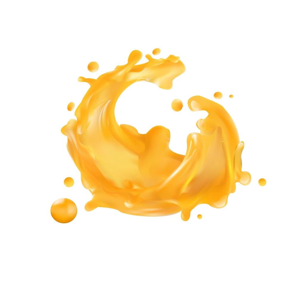 Juice splash Vector illustration