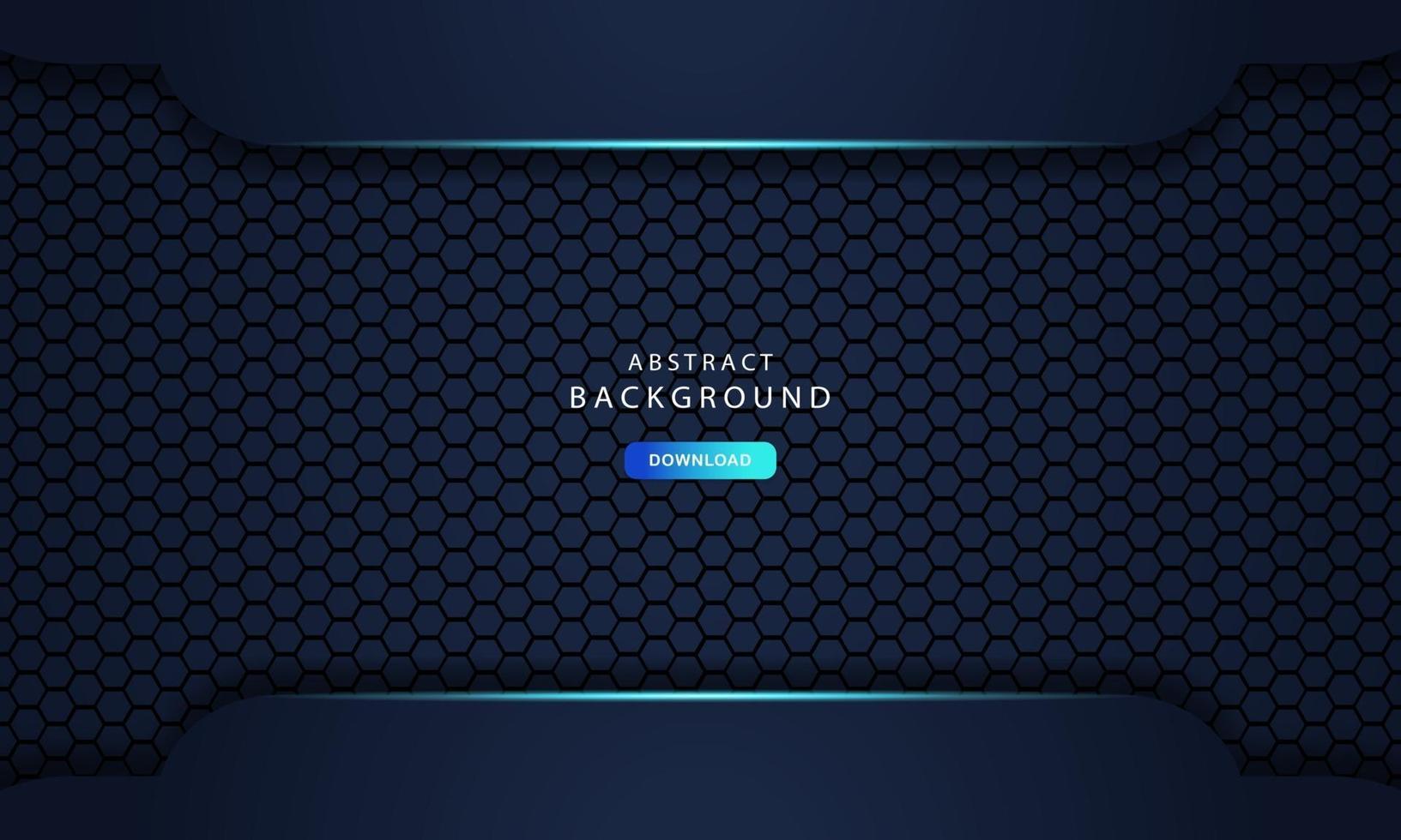 dark abstract dimension on hexagon texture background vector