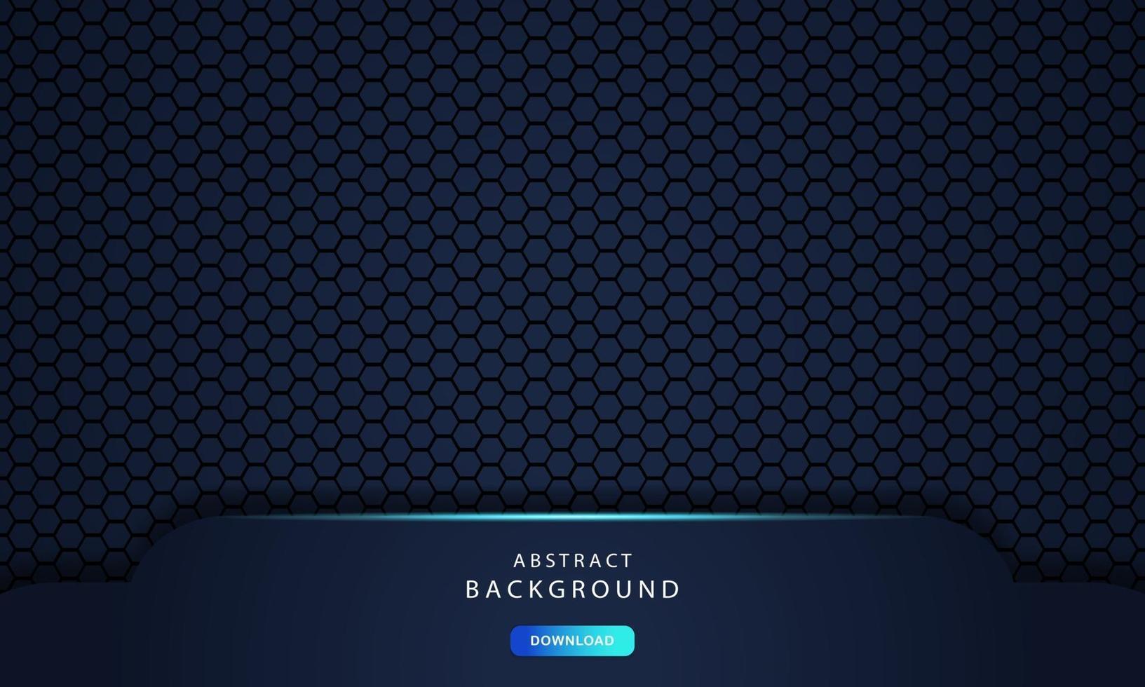 dark abstract dimension on hexagon texture background vector